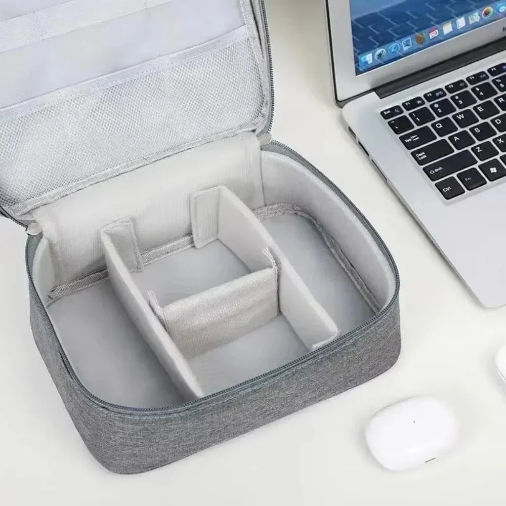 Portable Cable Organizer Bag | Travel USB & Gadget Storage Cable Organizer Bag Qme