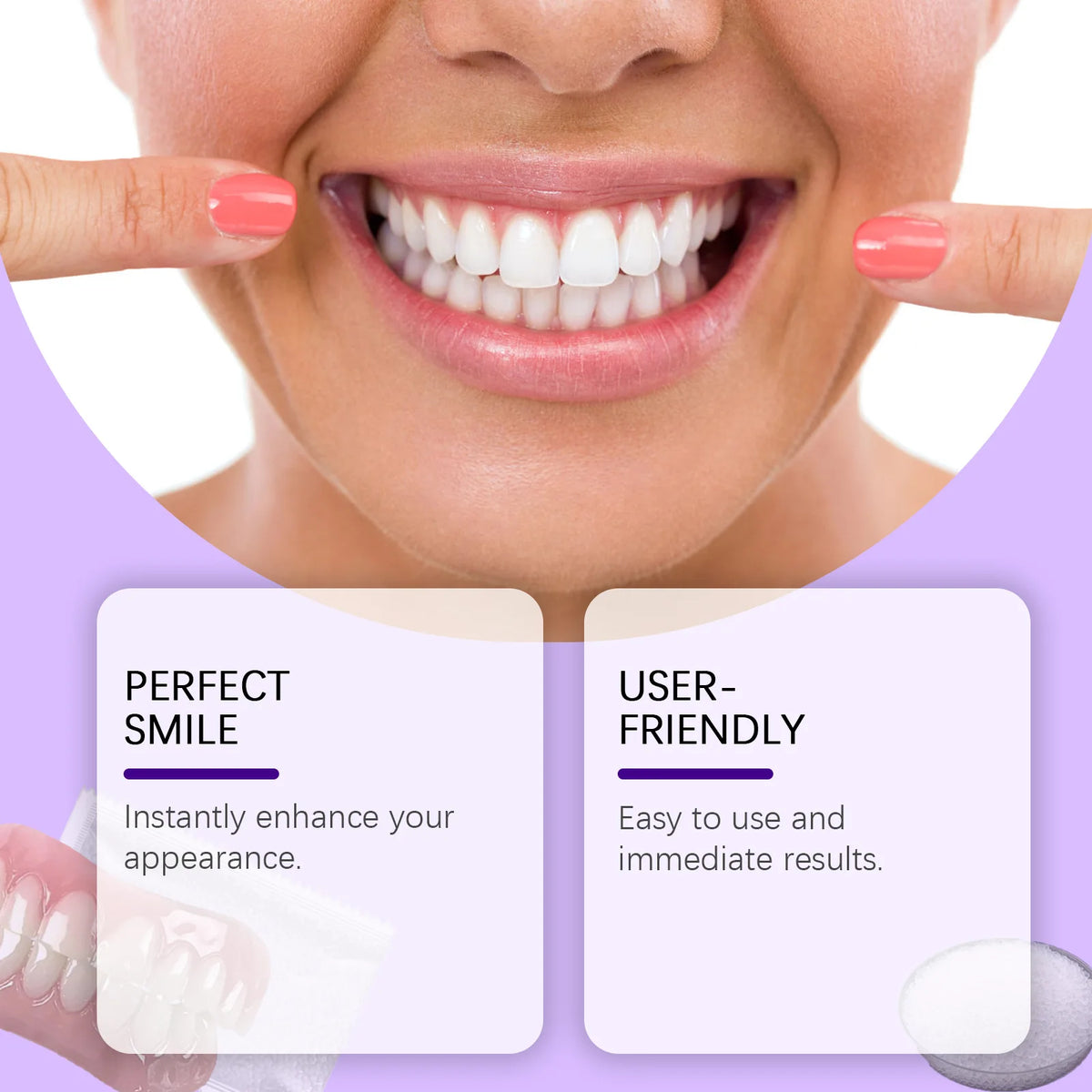 Silicone Temporary False Teeth Cosmetic Dental Kit | Perfect Smile Cosmetic Dental Kit Qst