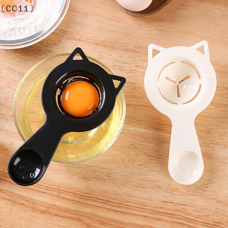Cartoon Cat Egg Separator & Measuring Cup | Fun Kitchen Tool Egg Separator Tool Qme