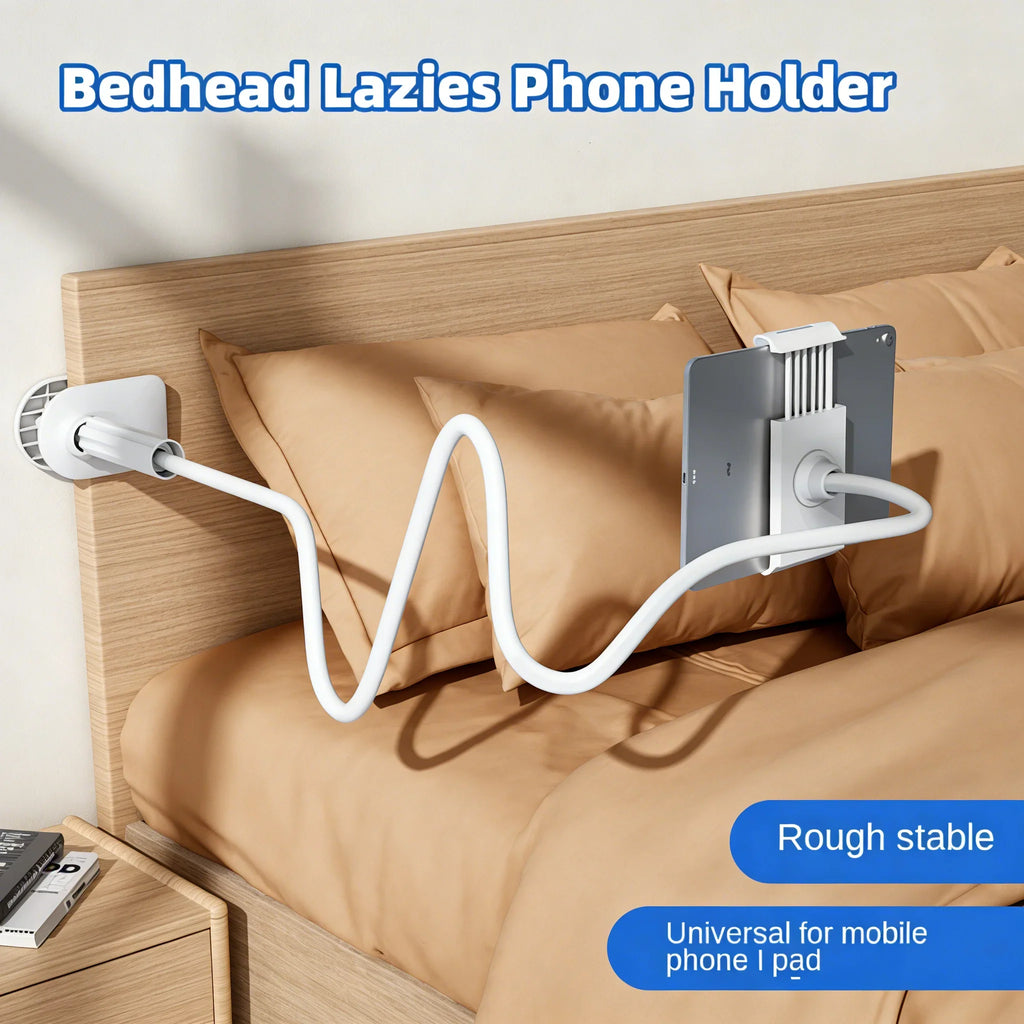 360° Gooseneck Phone & Tablet Stand – Flexible Lazy Bed Mount Gooseneck Phone Stand Qme