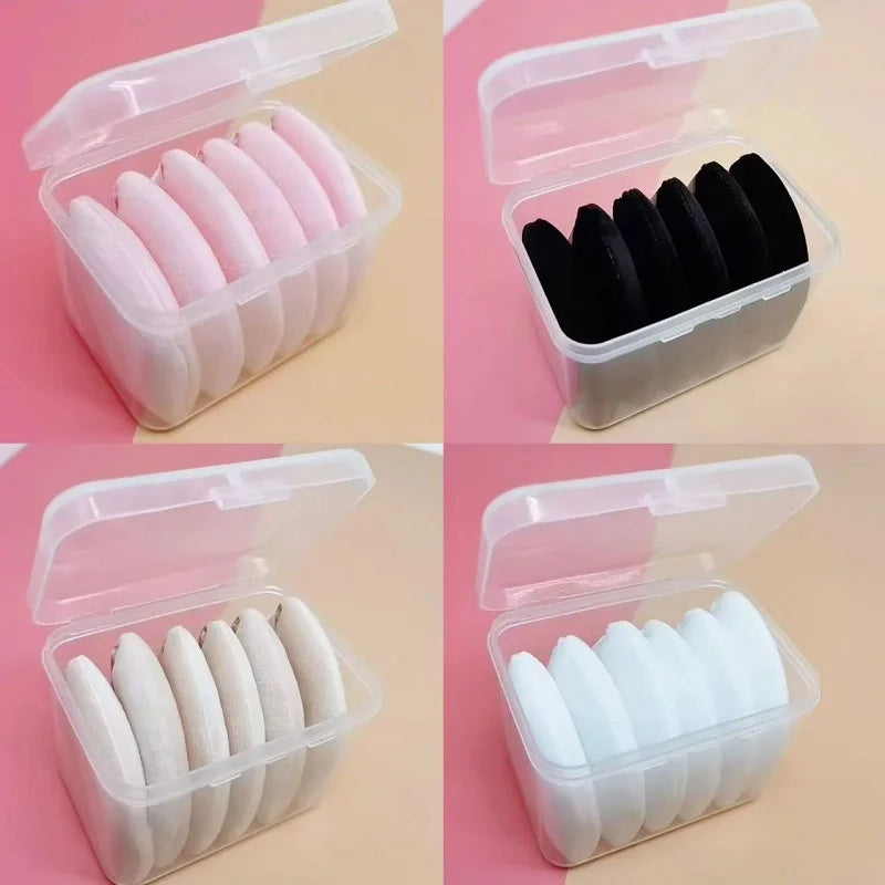 Velvet Powder Puffs Soft Lightweight Makeup Sponge 6-Pack Makeup Powder Puff Qme
