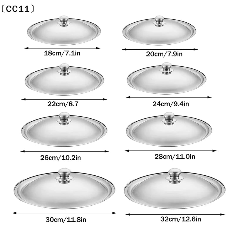 Stainless Steel Universal Round Pot Lid Replacement – 10" Replacement Pot Lid Qme
