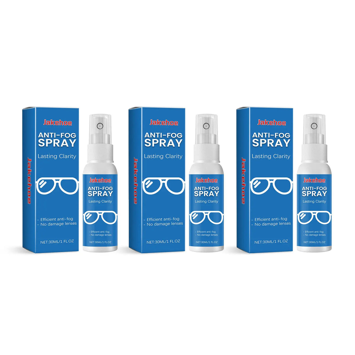 Portable Eyeglass Lens Cleaner Spray & Polish | 3 Scents Eyeglass Lens Cleaner Qme 90ml Boxed Kit