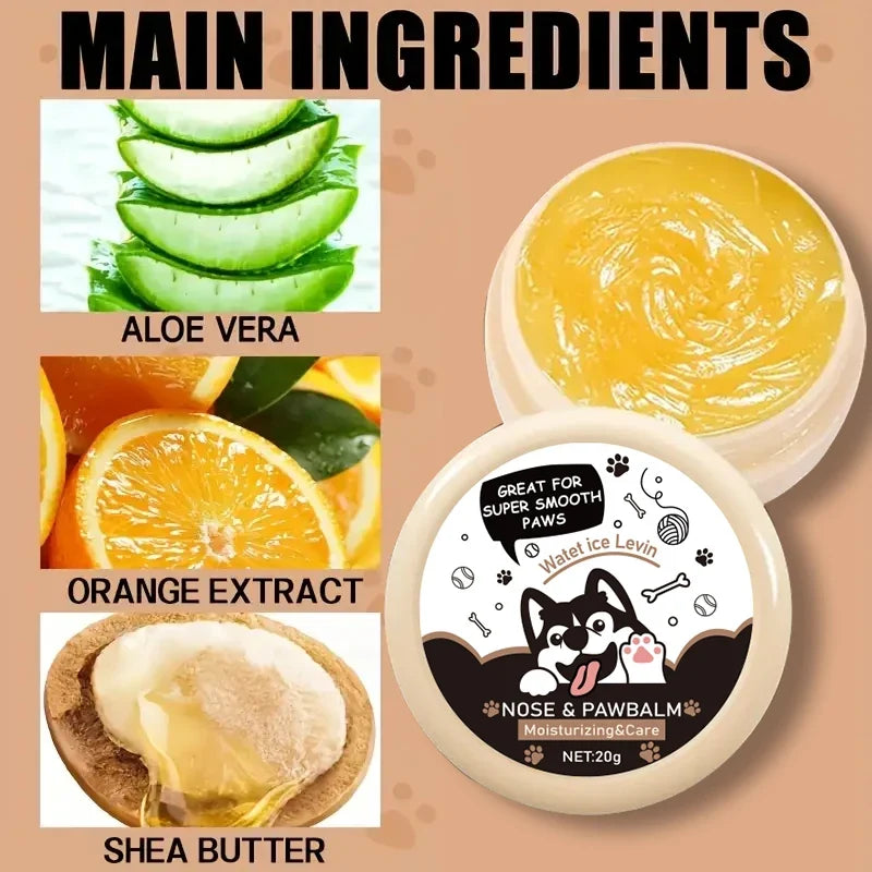 Dog & Cat Paw Balm – Nose & Paw Moisturizer Protector Pet Paw Balm Qme