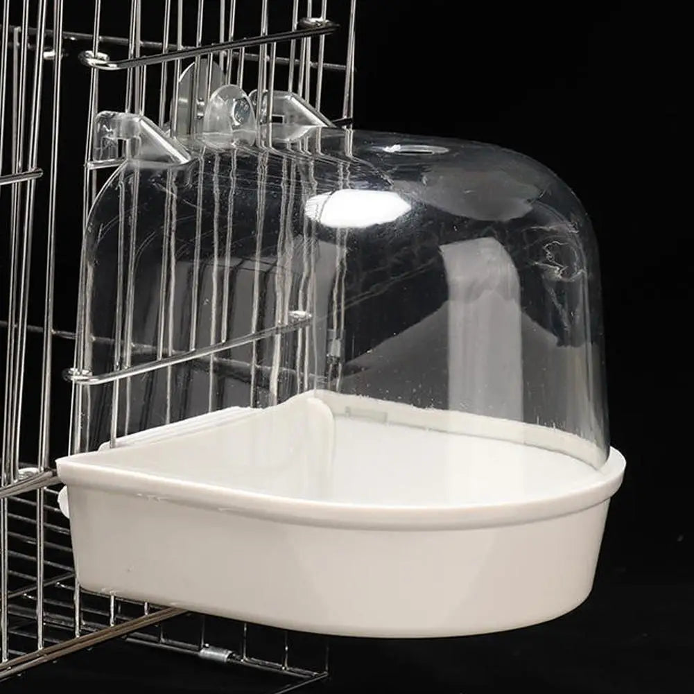 Hanging Cage-Style Bird Bath – Waterproof & Easy Clean Bird Bath Qme