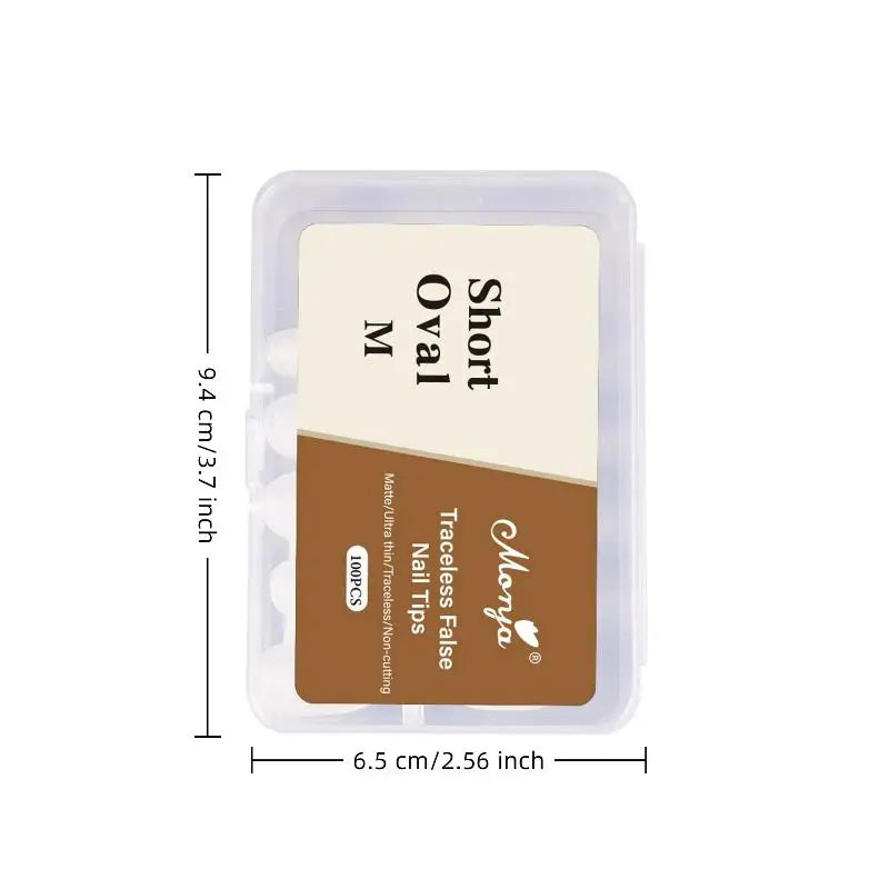Thin Press-On Fake Nails DIY Easy Removal – 12 Colors Press-On Nail Set Qme