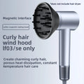 Hair Dryer Magnetic Attachments – Nozzle, Diffuser & Air Tube Hair Dryer Accessories Qst Blue