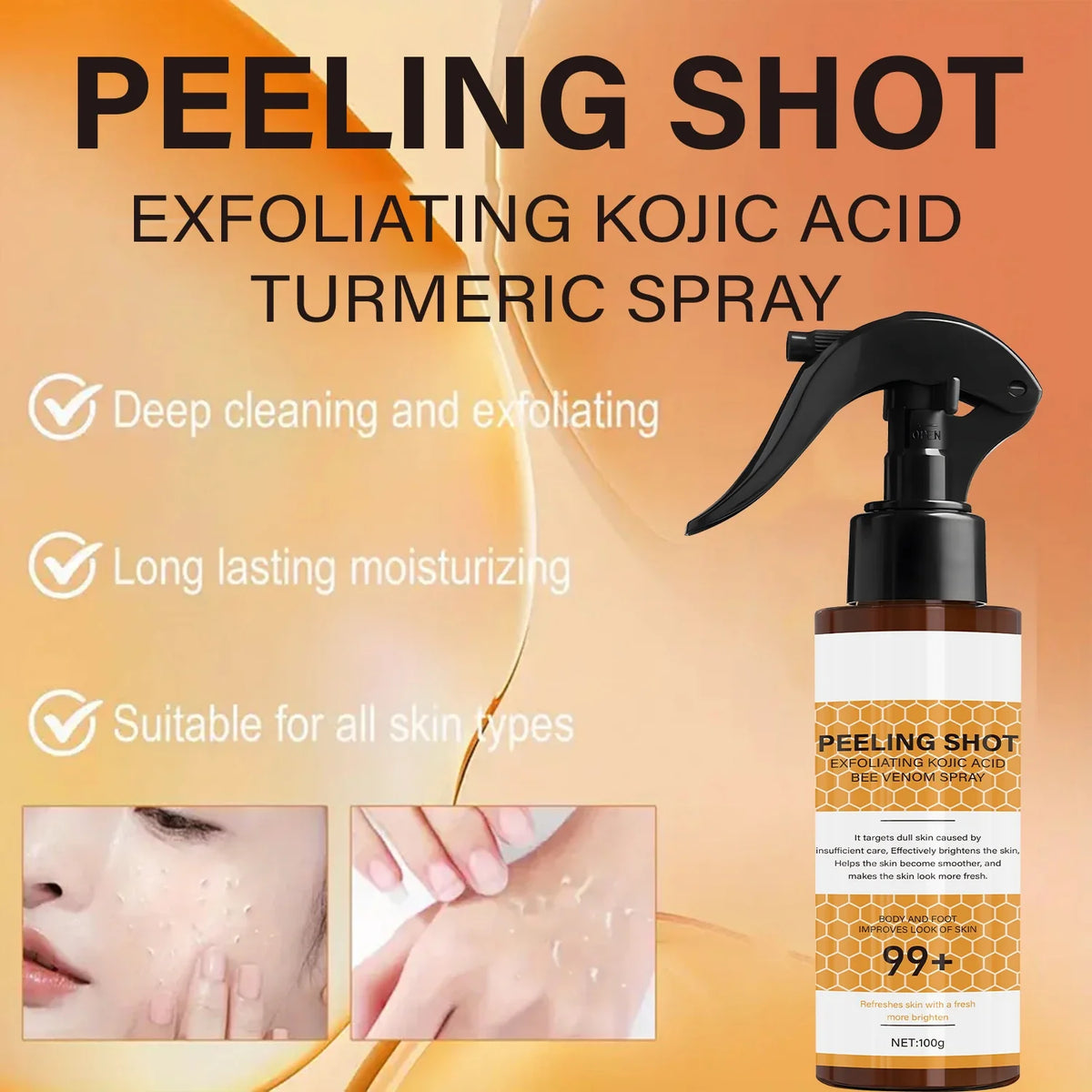 Retinol & Bee Venom Exfoliating Peeling Shot | Qme Exfoliating Peeling Shot Qme