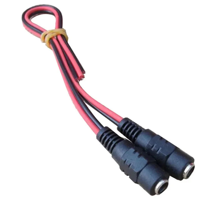 12V DC Power Pigtail Cable Male Female Jack for CCTV Cameras DC Power Pigtail Cable Qme