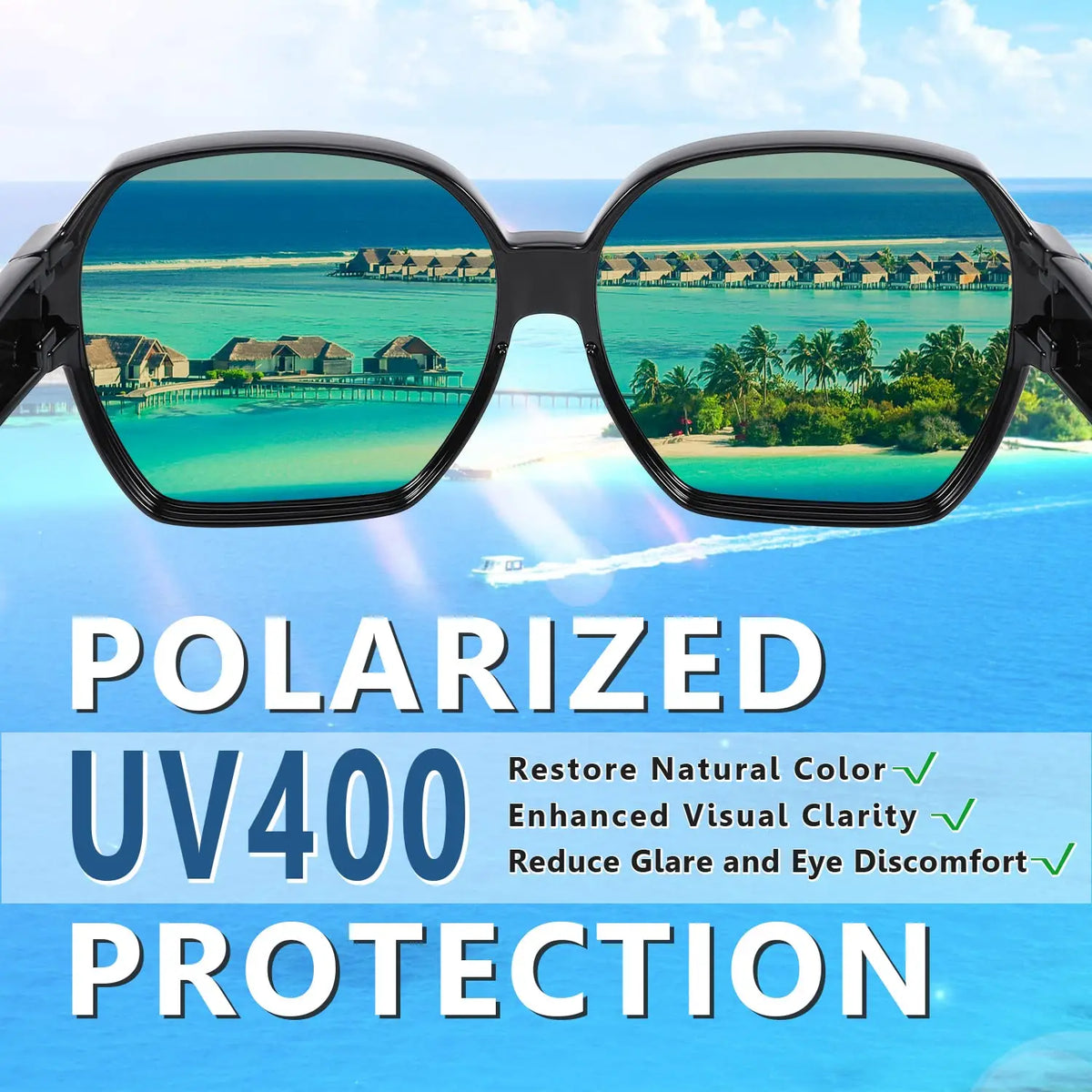 VOPHA Fit Over Polarized Sunglasses UV400 Unisex – T01 Fit-Over Sunglasses Qst