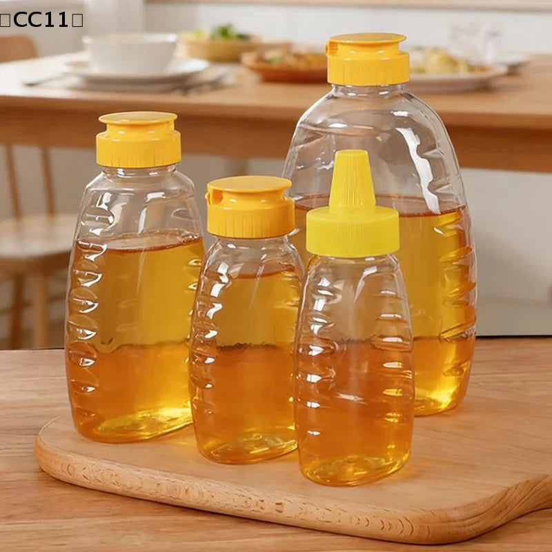 Reusable Squeeze Honey Bottles with Lid – 180 to 720ml Squeeze Honey Bottle Qme