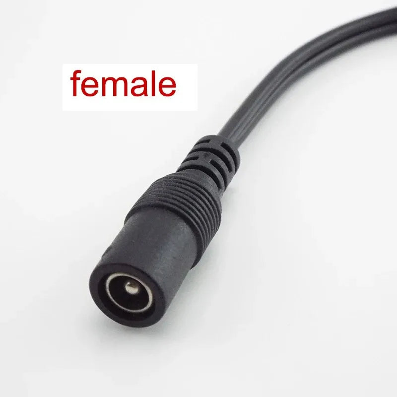 DC Power Splitter Cable 1 to 2 – All Copper 5.5mm x 2.1mm DC Power Splitter Cable Qme