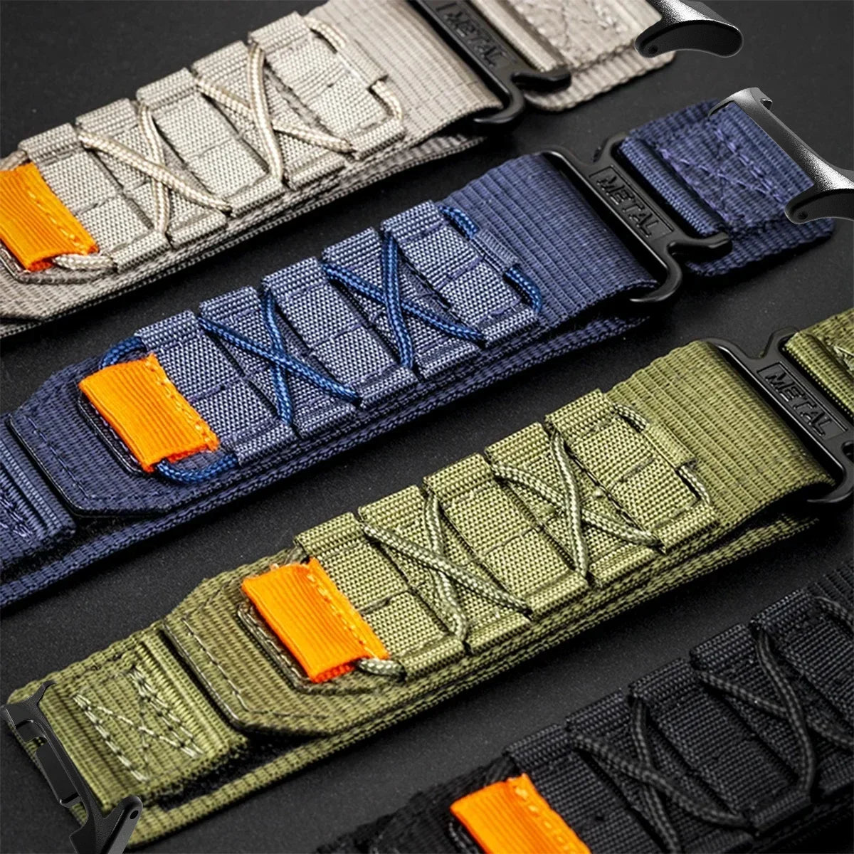 Nylon Quick Fit Band for Samsung Galaxy Watch Ultra 2 Watch Band Qme
