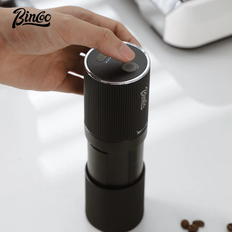 Bincoo Portable Rechargeable Electric Coffee Grinder | Mini Burr Electric Coffee Grinder Qst