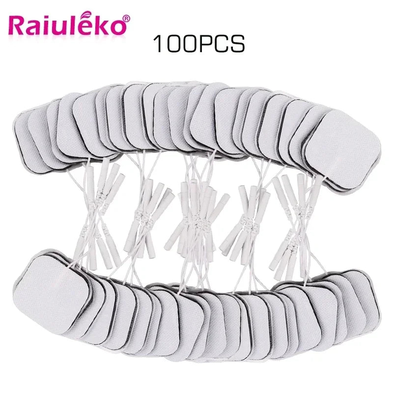 TENS Electrode Pads 5x5cm Self-Adhesive Non-Woven – 20 to 100 Pcs Electrode Replacement Pads Qst