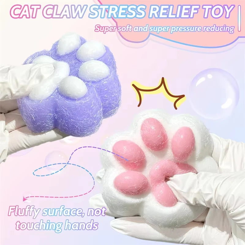 Squishy Cat Paw Fidget Toy – Slow Rebound Squeeze Gift Fidget Squeeze Toy Qst