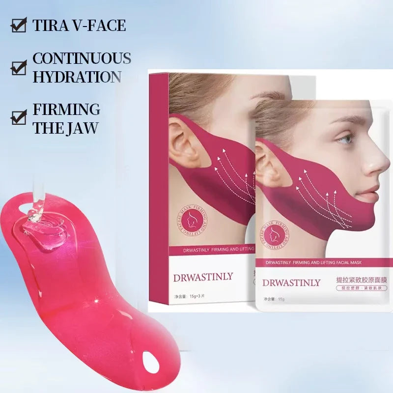 V-Line Hydrogel Chin Mask – Jawline Firming & Contouring Hydrogel Face Mask Qme