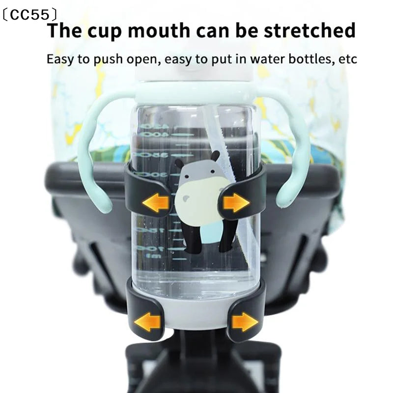 Adjustable Cup Holder for Stroller, Bike & Wheelchair Cup Holder Accessory Qst