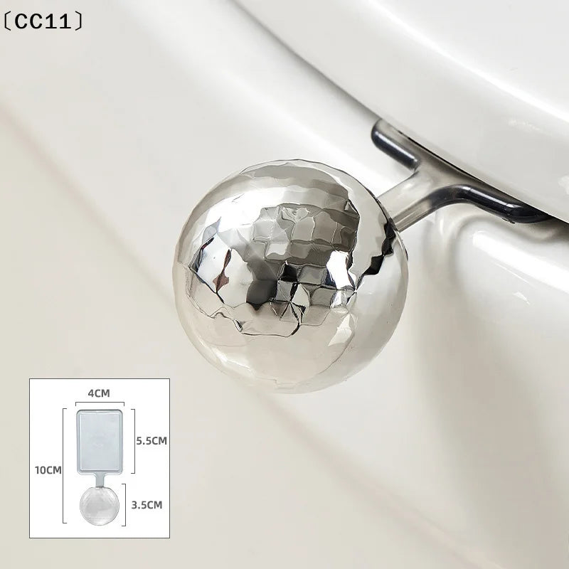 Self-Adhesive Toilet Lid Lifter Handle – No-Touch Bathroom Toilet Lid Lifter Qme