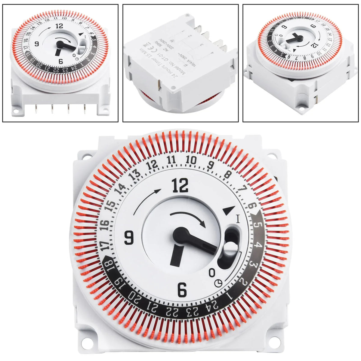 Mechanical 24-Hour Timer Switch Protection Panel 250V 50Hz Mechanical Timer Switch Qme Default Title