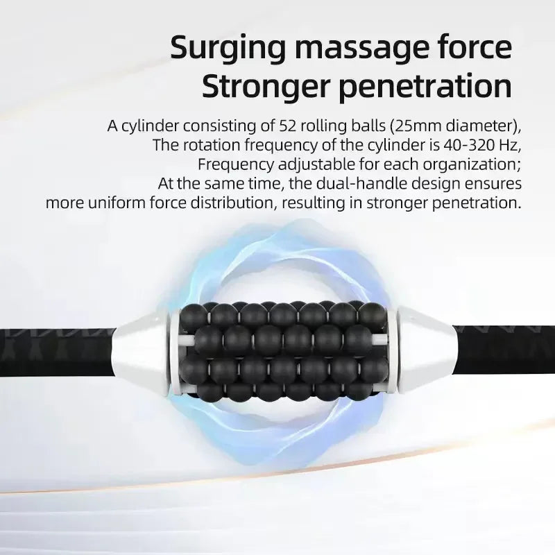 Vilnason Rechargeable Vibrating Massage Roller – 52-Ball Body Roller Vibrating Massage Roller Qst