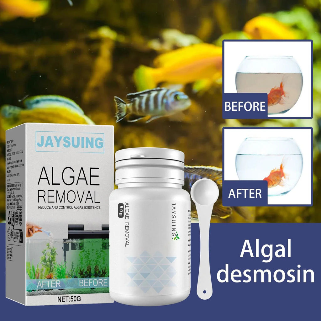 Aquarium Algae & Moss Remover – Clears Green Water Fast Aquarium Water Treatment Qme