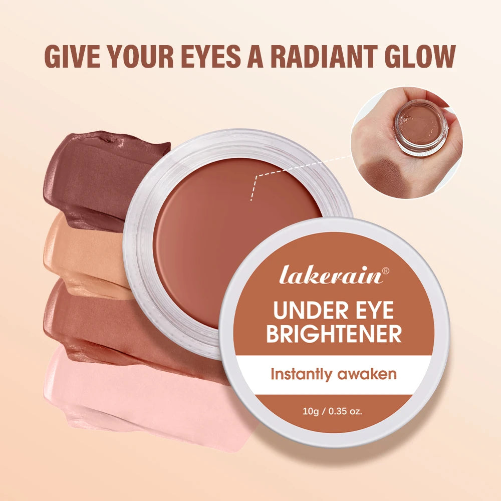 Lakerain Eye Concealer Cream with Brush – Long-Lasting Cover Concealer Cream Qst