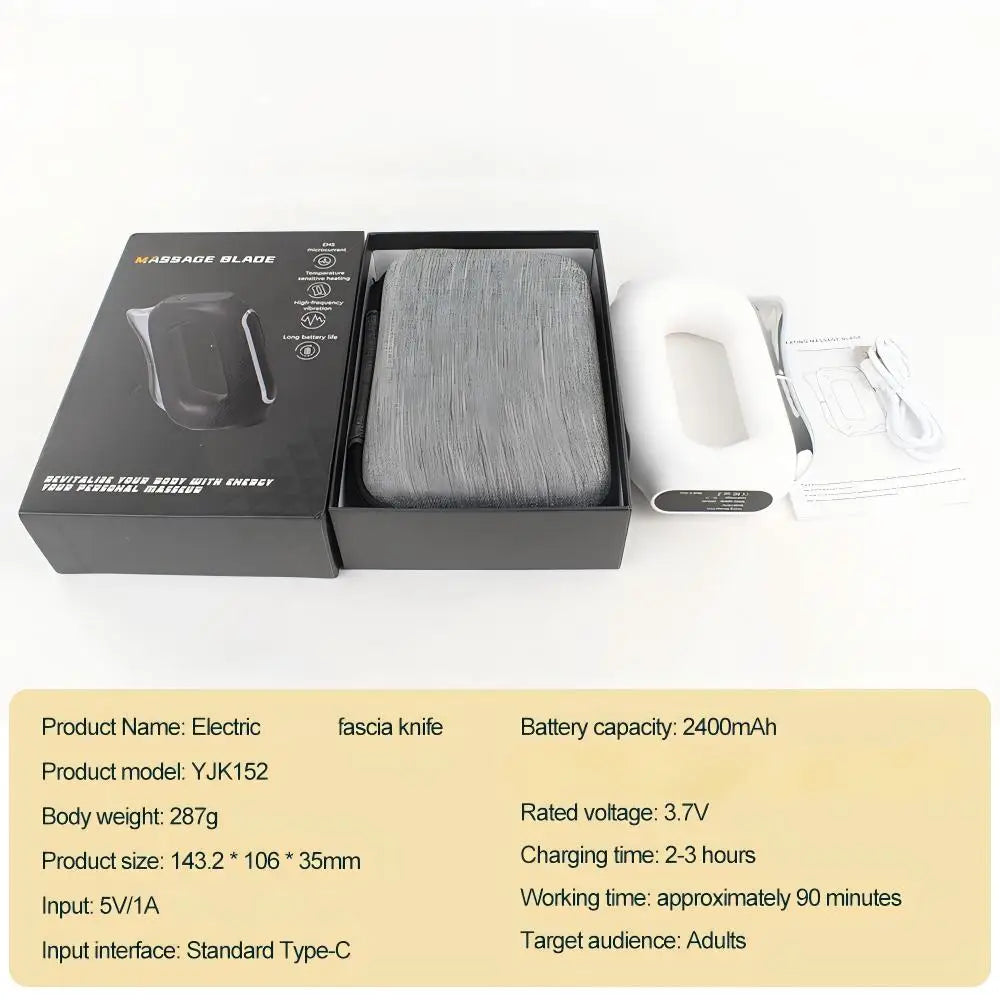 VIMYSHOW EMS Electric Fascia Massager – 5-Speed Vibration Tool Electric Body Massager Qst