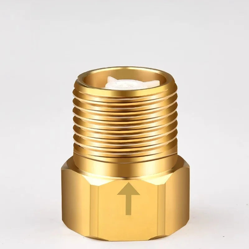 Brass Check Valve G1/2 Thread Anti-Backflow One-Way Valve Plumbing Check Valve Qme 1PC