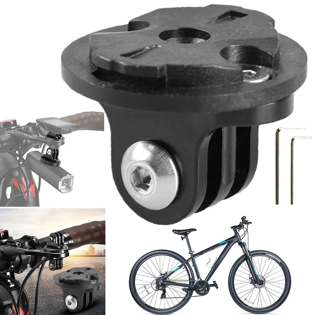 Bike Camera Mount Bracket – Light & Computer Holder Adapter Bike Mount Adapter Qme