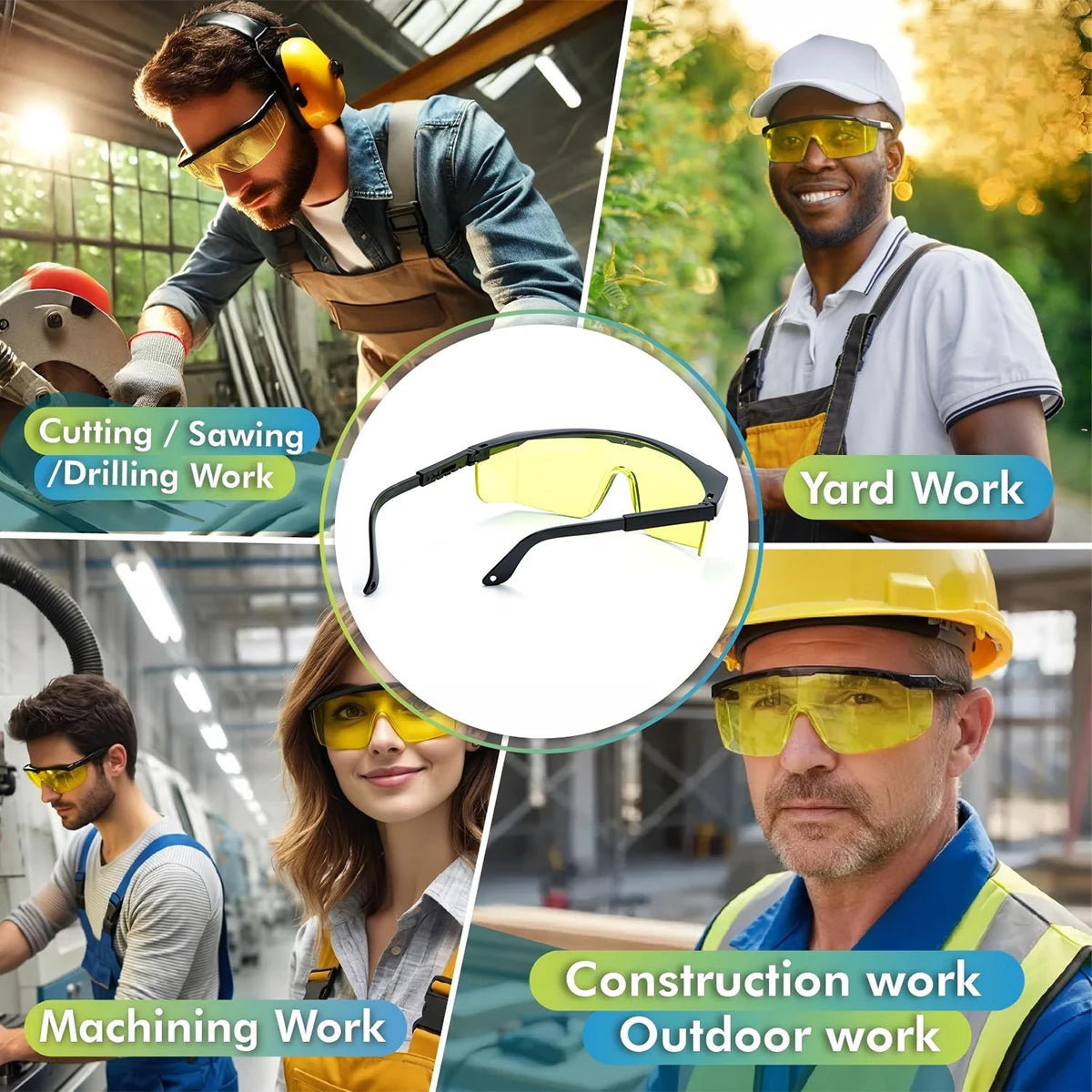 VOPHA IPL Laser Safety Glasses 190-2000nm UV Blocking Goggles Laser Safety Goggles Qst