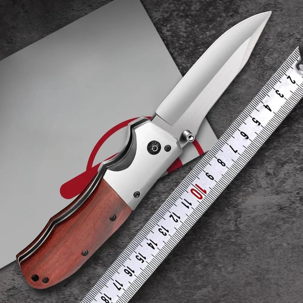 PLYS Folding Pocket Knife – Stainless Steel Outdoor EDC Knife Folding Pocket Knife Qst