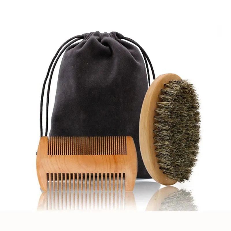 Men's Boar Bristle Shaving Brush – Portable Wood Handle Shaving Brush Qme A China Mainland
