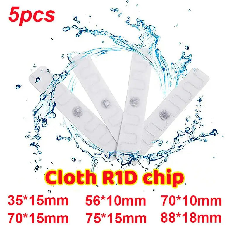 Washable RFID UHF Laundry Tags – Heat Resistant, 5 Pcs RFID Laundry Tags Qme