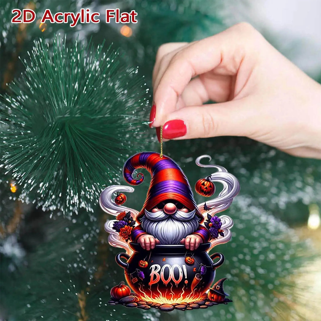 Halloween Countdown Advent Calendar 24-Day Acrylic Toy Figures Halloween Advent Calendar Qme