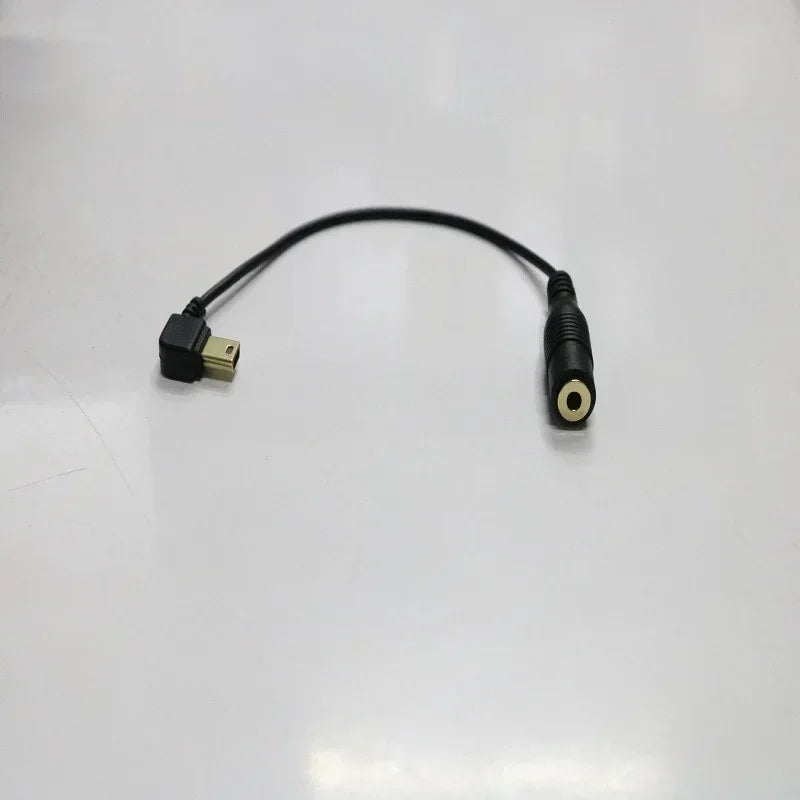 3.5mm Jack to Mini USB Audio Adapter for Sports Cameras Audio Cable Adapter Qme