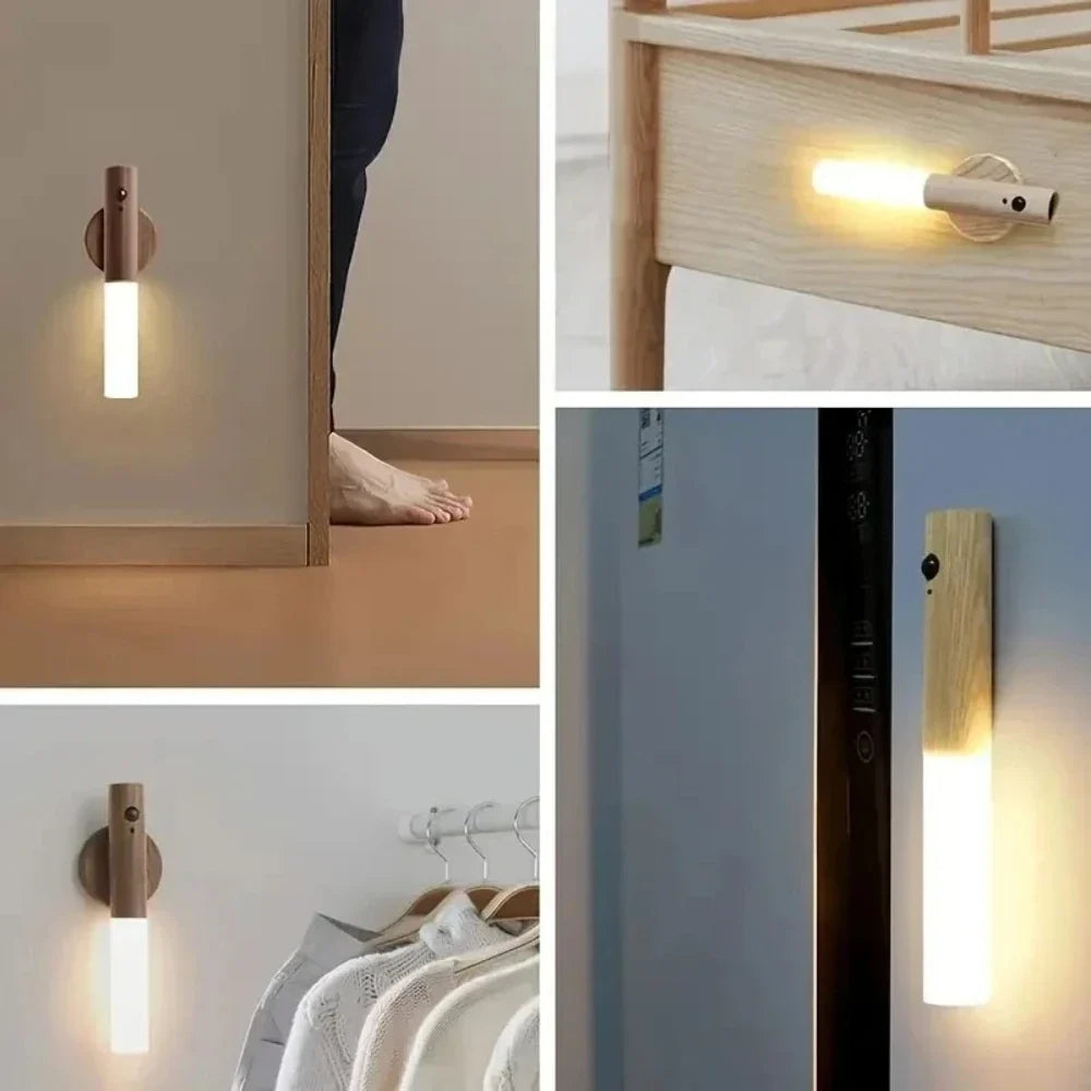 Qme LED Motion Sensor Night Light – Rechargeable, 6 Colors Motion Sensor Night Light Qme