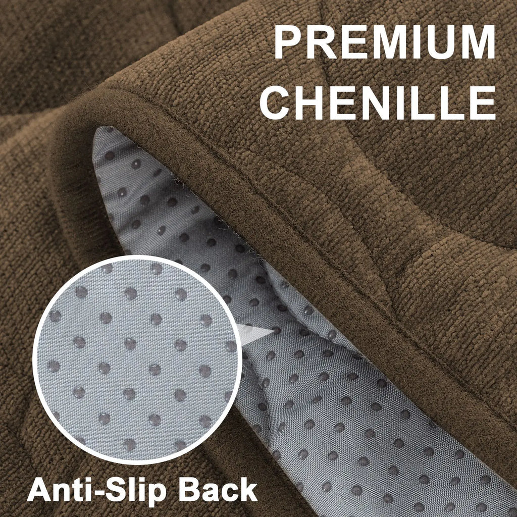 Quilted Chenille Non-Slip Pet Sofa Cover – Washable Slipcover Pet Sofa Cover Qst