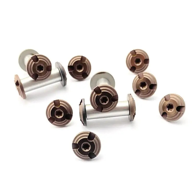 M4 Stainless Steel Knife Handle Lock Screws – 10 Sets DIY Pivot Knife Hardware Screws Qst Silver 6MM-6-10PCS