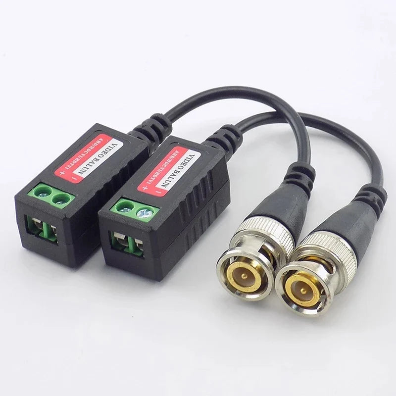 8MP 4K Passive CCTV Video Balun Transmitter – 4-Pair BNC Kit CCTV Video Balun Qme