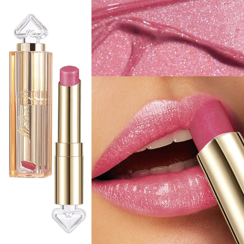 Shiny Waterproof Lipstick – 5 Vibrant Long-Lasting Colors Lipstick Qme