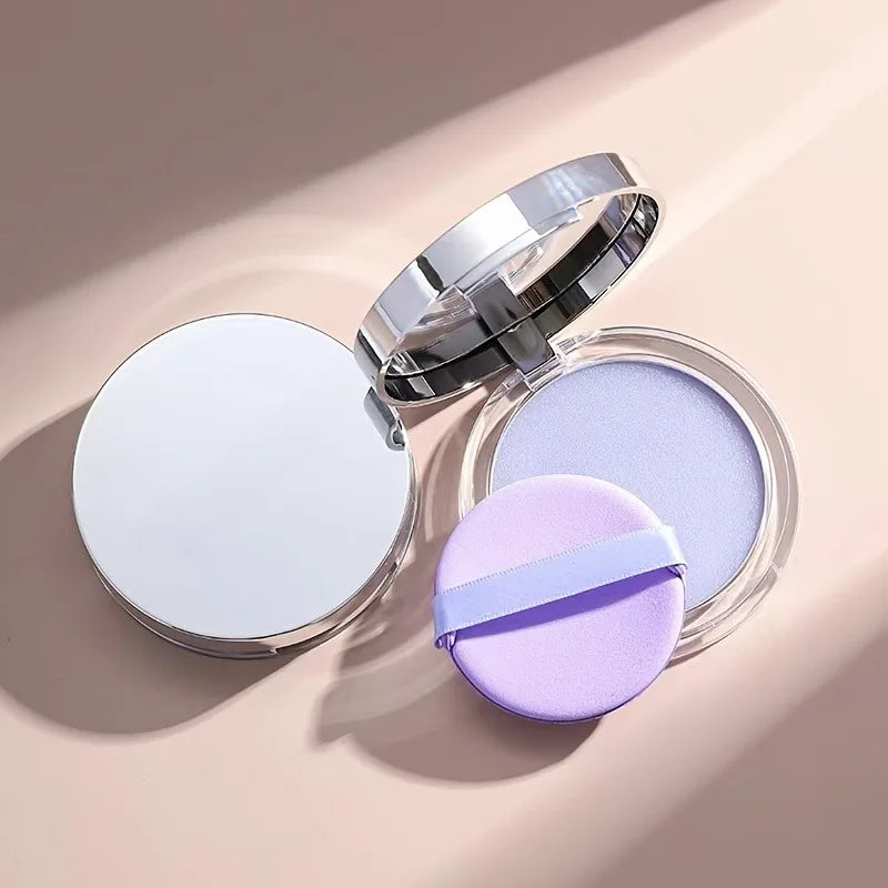 Lavender Pressed Powder – Matte Oil Control Full Coverage Pressed Face Powder Qme PURPLE