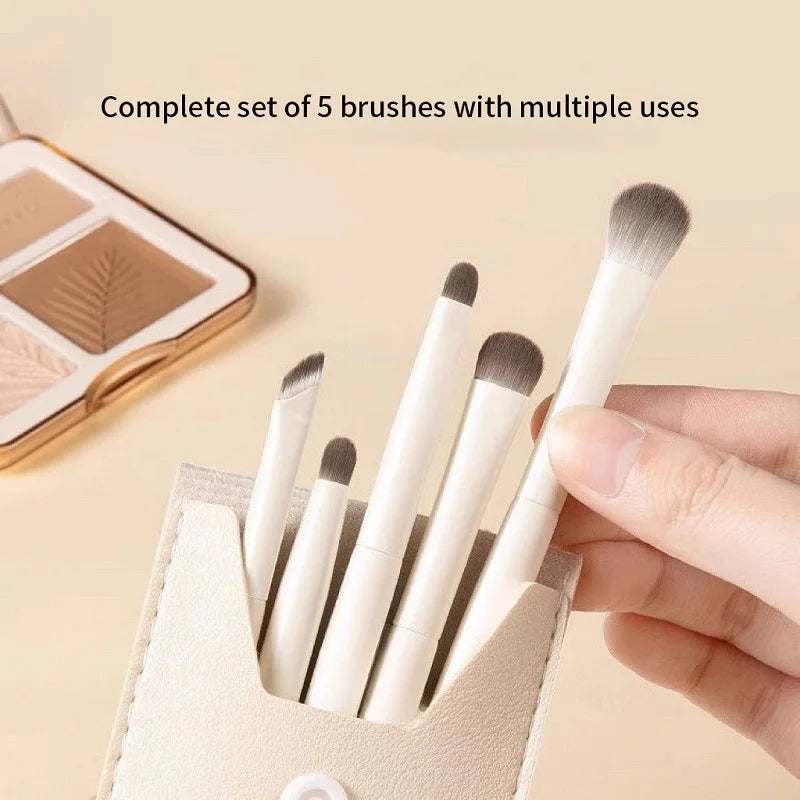 5-8 Pc Natural Eye Makeup Brush Set – Soft Eyeshadow Detail Eye Makeup Brush Set Qme