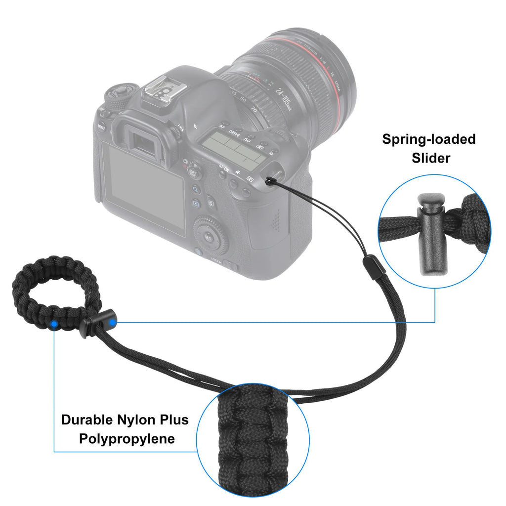 Diving Wrist Strap for Phone & Action Camera – Adjustable Camera Wrist Strap Qst
