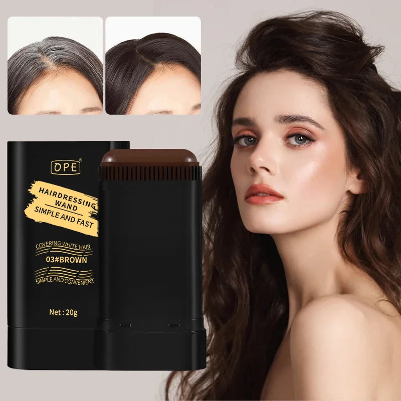 3-Color Temporary Hair & Beard Dye Touch-Up Stick | Portable Temporary Hair Dye Qme