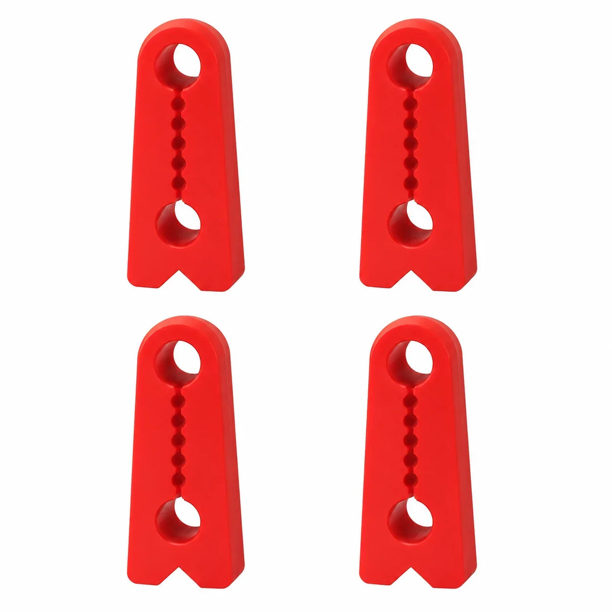 Silicone Car Door Buffer Pads | Soundproof Gasket Set of 4 Car Door Buffer Pad Qme 4pcs-Red