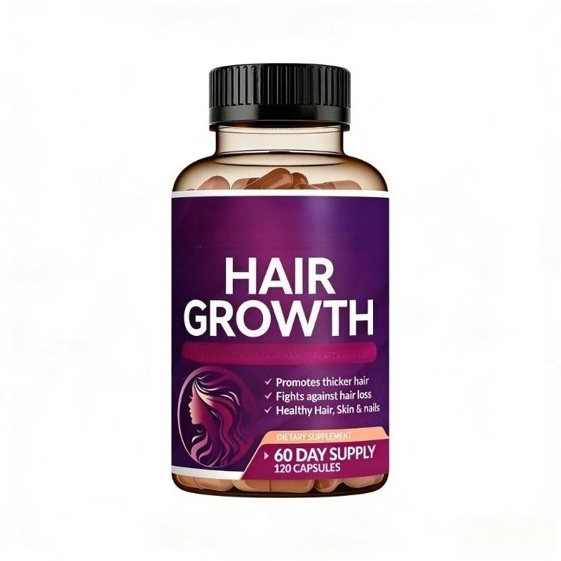 Hair Growth Vitamins – Biotin & Collagen, 120 Capsules Hair Growth Supplement Qst 1botlle 120capsules