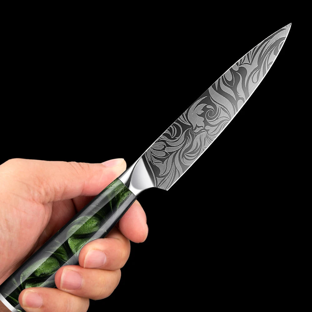 Xituo 7-Piece Kitchen Knife Set – Laser Stainless Steel Kitchen Knife Set Qst