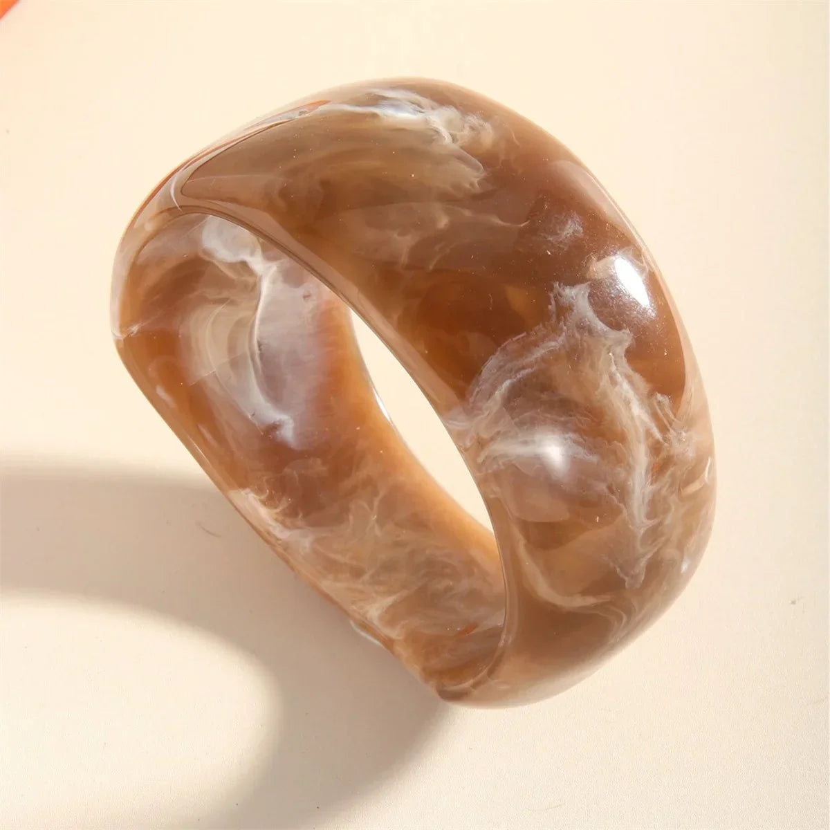 Y2K Candy Wave Square Acrylic Resin Bracelet | Hip Hop Bangle Resin Bangle Bracelet Qme