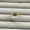 Mini Crab Charm Ring for Women | Cute Personalized Jewelry Charm Ring Qme Size 7 hei